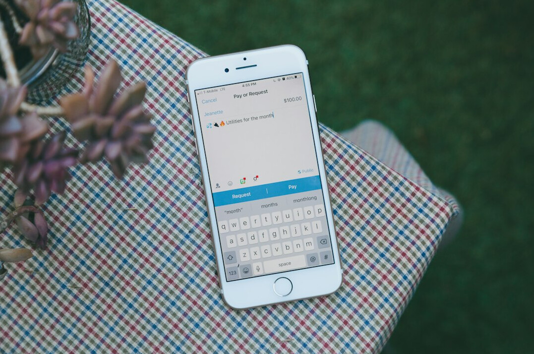Smartphone displaying an email newsletter inbox